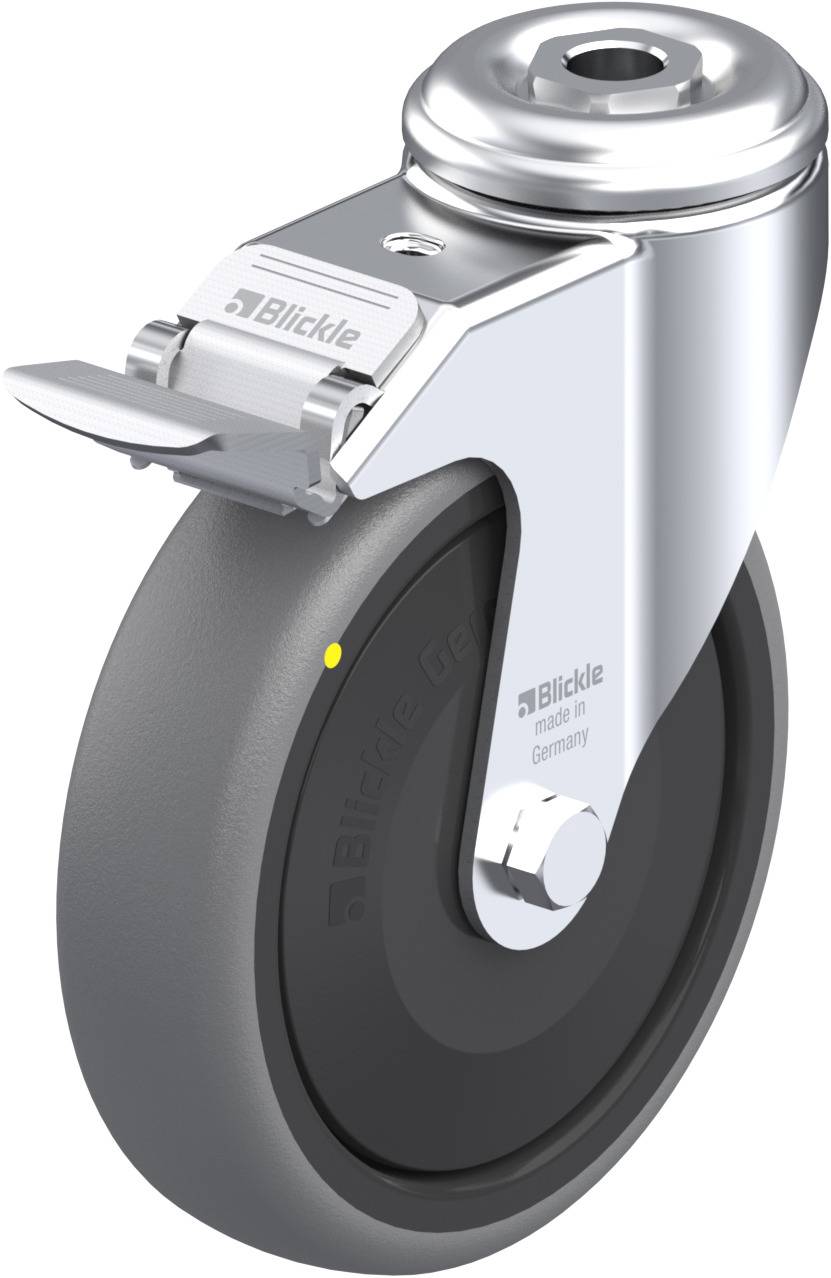 Blickle 630145 LKRA-TPA 126KF-FI-ELS Kółko skrętne z hamulcem Średnica koła: 125 mm Maksymalne obciążenie: 80 kg 1 szt. - obrazek 1