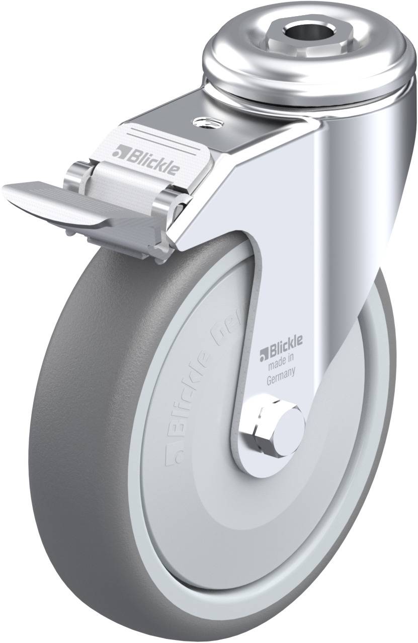 Blickle 575241 LKRA-TPA 126KF-FI Kółko skrętne z hamulcem Średnica koła: 125 mm Maksymalne obciążenie: 120 kg 1 szt. - obrazek 1