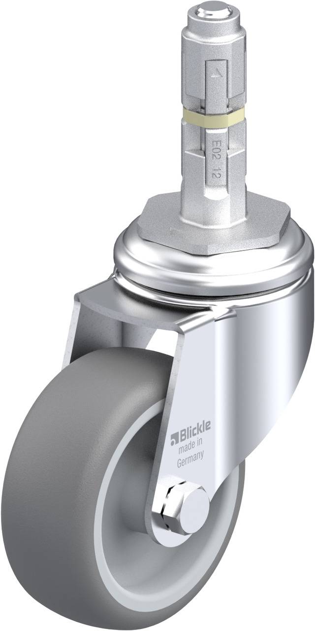 Blickle 732172 LKRA-TPA 80G-11-E12 Kółko skrętne Średnica koła: 80 mm Maksymalne obciążenie: 100 kg 1 szt. - obrazek 1