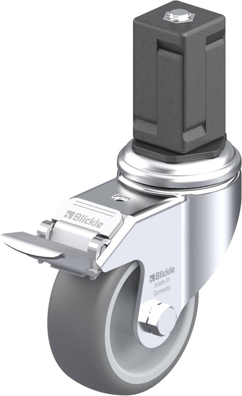 Blickle 847835 LKRA-TPA 80G-11-FI-EV17 Kółko skrętne z hamulcem Średnica koła: 80 mm Maksymalne obciążenie: 100 kg 1 szt - obrazek 1