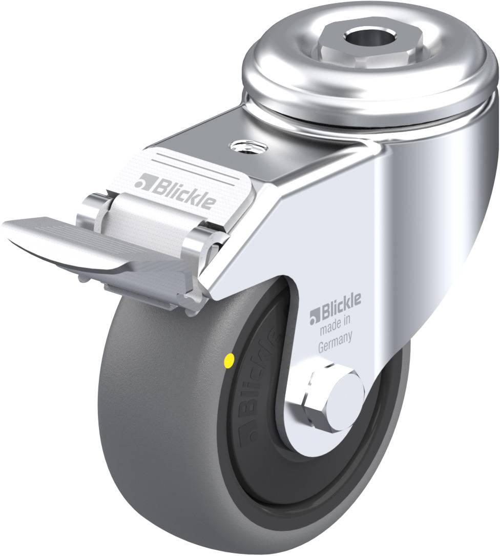 Blickle 642694 LKRA-TPA 80KF-11-FI-ELS Kółko skrętne z hamulcem Średnica koła: 80 mm Maksymalne obciążenie: 65 kg 1 szt. - obrazek 1