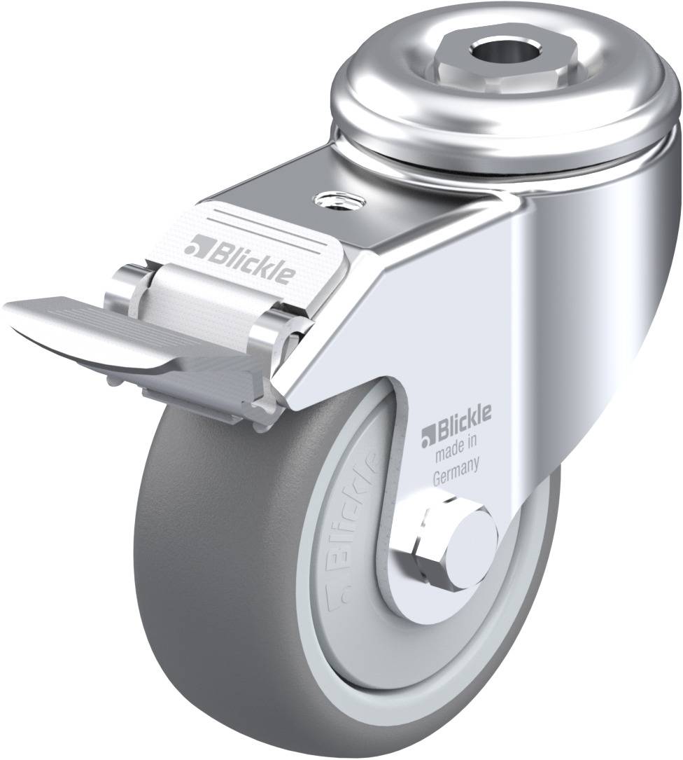 Blickle 575209 LKRA-TPA 80KF-11-FI Kółko skrętne z hamulcem Średnica koła: 80 mm Maksymalne obciążenie: 100 kg 1 szt. - obrazek 1