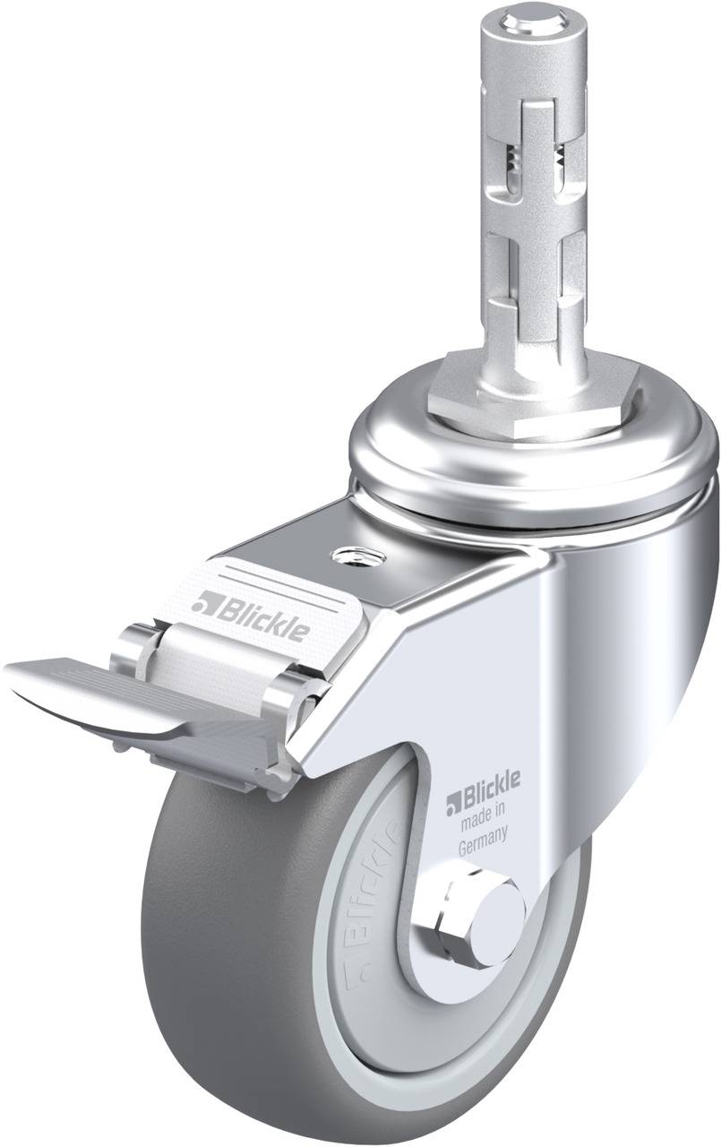 Blickle 652404 LKRA-TPA 80KF-11-FI-E11 Kółko skrętne z hamulcem Średnica koła: 80 mm Maksymalne obciążenie: 100 kg 1 szt - obrazek 1