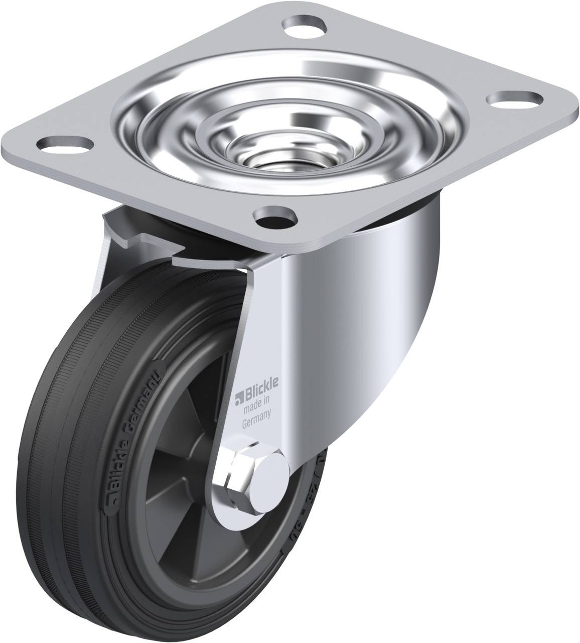 Blickle 321919 LE-VPP 80G Kółko skrętne Średnica koła: 80 mm Maksymalne obciążenie: 50 kg 1 szt. - obrazek 1