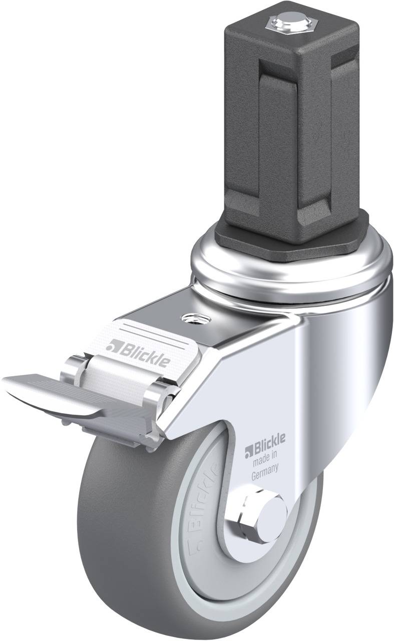 Blickle 847850 LKRA-TPA 80KF-11-FI-EV15 Kółko skrętne z hamulcem Średnica koła: 80 mm Maksymalne obciążenie: 100 kg 1 sz - obrazek 1