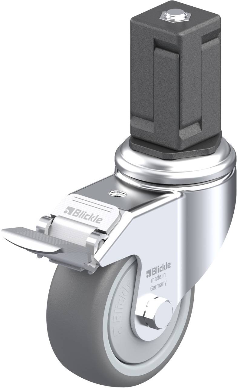 Blickle 847851 LKRA-TPA 80KF-11-FI-EV17 Kółko skrętne z hamulcem Średnica koła: 80 mm Maksymalne obciążenie: 100 kg 1 sz - obrazek 1