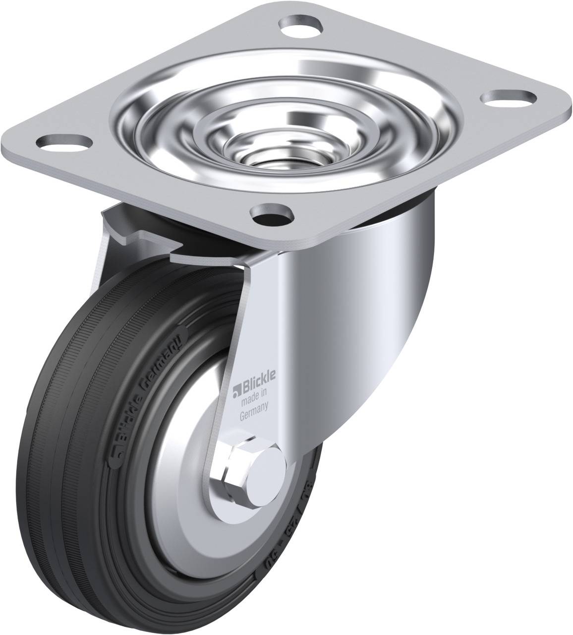 Blickle 603480 LE-VPP 80G-FA Kółko skrętne Średnica koła: 80 mm Maksymalne obciążenie: 50 kg 1 szt. - obrazek 1