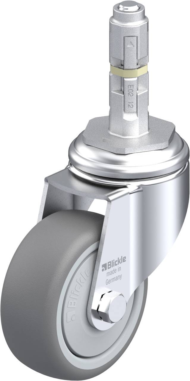 Blickle 738007 LKRA-TPA 80KF-11-E12 Kółko skrętne Średnica koła: 80 mm Maksymalne obciążenie: 100 kg 1 szt. - obrazek 1