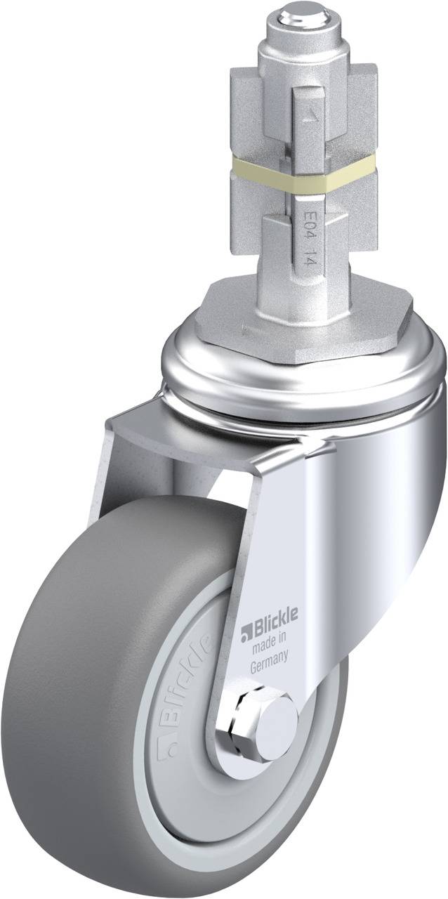 Blickle 633305 LKRA-TPA 80KF-11-E14 Kółko skrętne Średnica koła: 80 mm Maksymalne obciążenie: 100 kg 1 szt. - obrazek 1