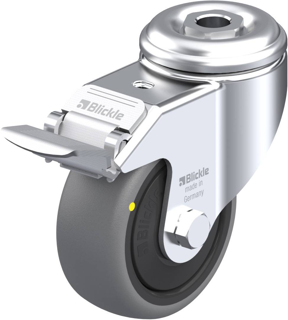 Blickle 624882 LKRA-TPA 80KF-FI-ELS Kółko skrętne z hamulcem Średnica koła: 80 mm Maksymalne obciążenie: 65 kg 1 szt. - obrazek 1