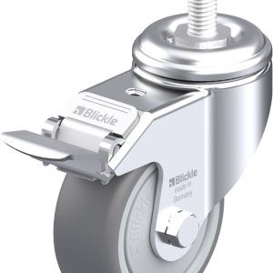 Blickle 607135 LKRA-TPA 80KF-FI-GS12 Kółko skrętne z hamulcem Średnica koła: 80 mm Maksymalne obciążenie: 100 kg 1 szt. Blickle 607135 LKRA-TPA 80KF-FI-GS12 Kółko skrętne z hamulcem Średnica koła: 80 mm Maksymalne obciążenie: 100 kg 1 szt.
