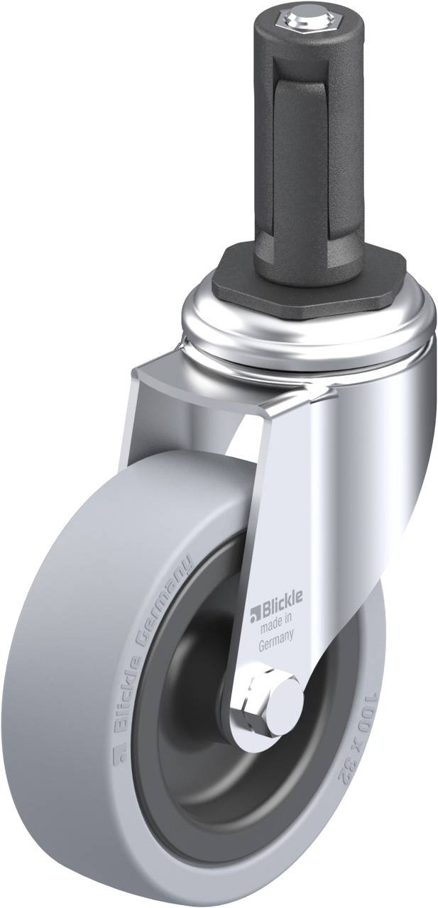 Blickle 848203 LKRA-VPA 101G-11-ER13 Kółko skrętne Średnica koła: 100 mm Maksymalne obciążenie: 110 kg 1 szt. - obrazek 1