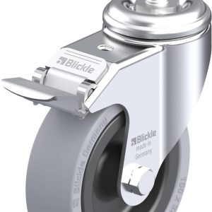 Blickle 312025 LKRA-VPA 101G-FI-GS12 Kółko skrętne z hamulcem Średnica koła: 100 mm Maksymalne obciążenie: 110 kg 1 szt. Blickle 312025 LKRA-VPA 101G-FI-GS12 Kółko skrętne z hamulcem Średnica koła: 100 mm Maksymalne obciążenie: 110 kg 1 szt.