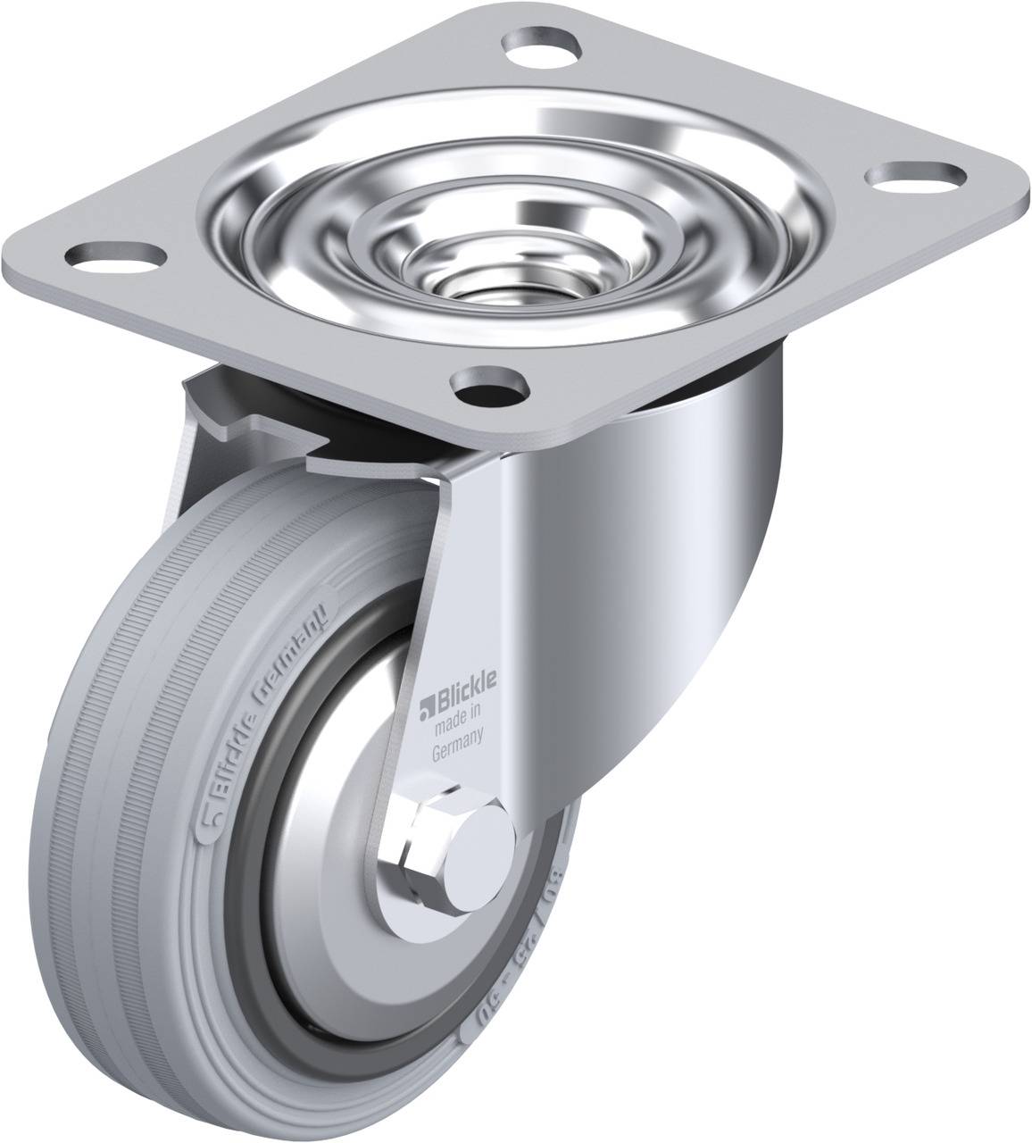 Blickle 625962 LE-VPP 80G-SG-FA Kółko skrętne Średnica koła: 80 mm Maksymalne obciążenie: 50 kg 1 szt. - obrazek 1