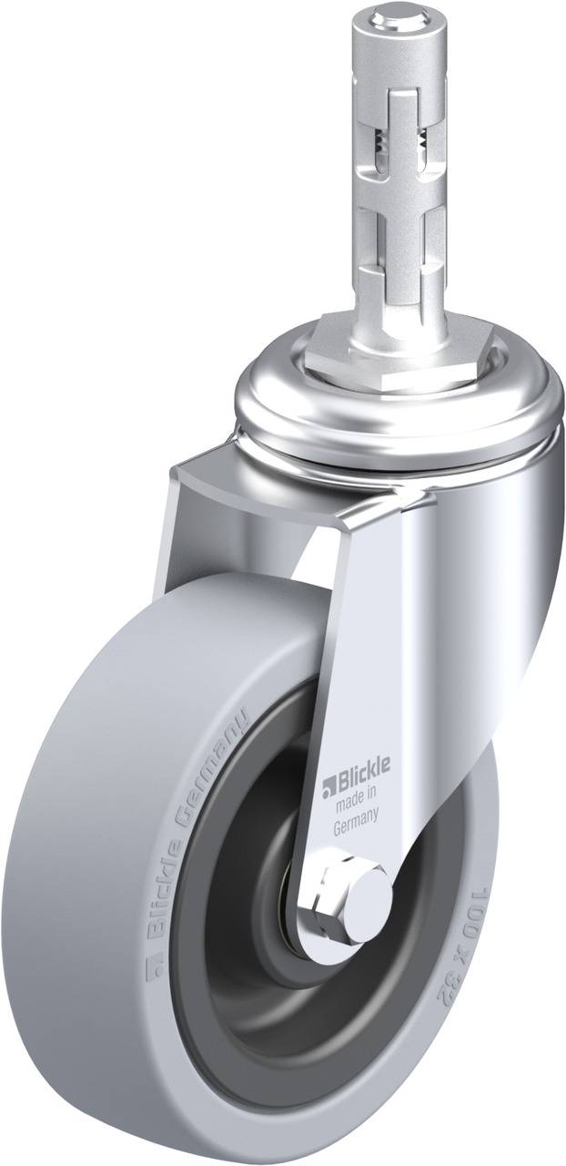 Blickle 340547 LKRA-VPA 101K-11-E11 Kółko skrętne Średnica koła: 100 mm Maksymalne obciążenie: 110 kg 1 szt. - obrazek 1