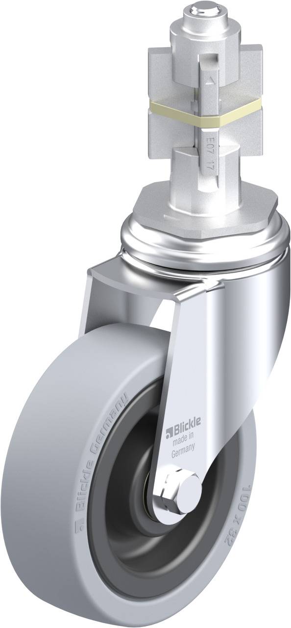 Blickle 623918 LKRA-VPA 101K-11-E17 Kółko skrętne Średnica koła: 100 mm Maksymalne obciążenie: 110 kg 1 szt. - obrazek 1