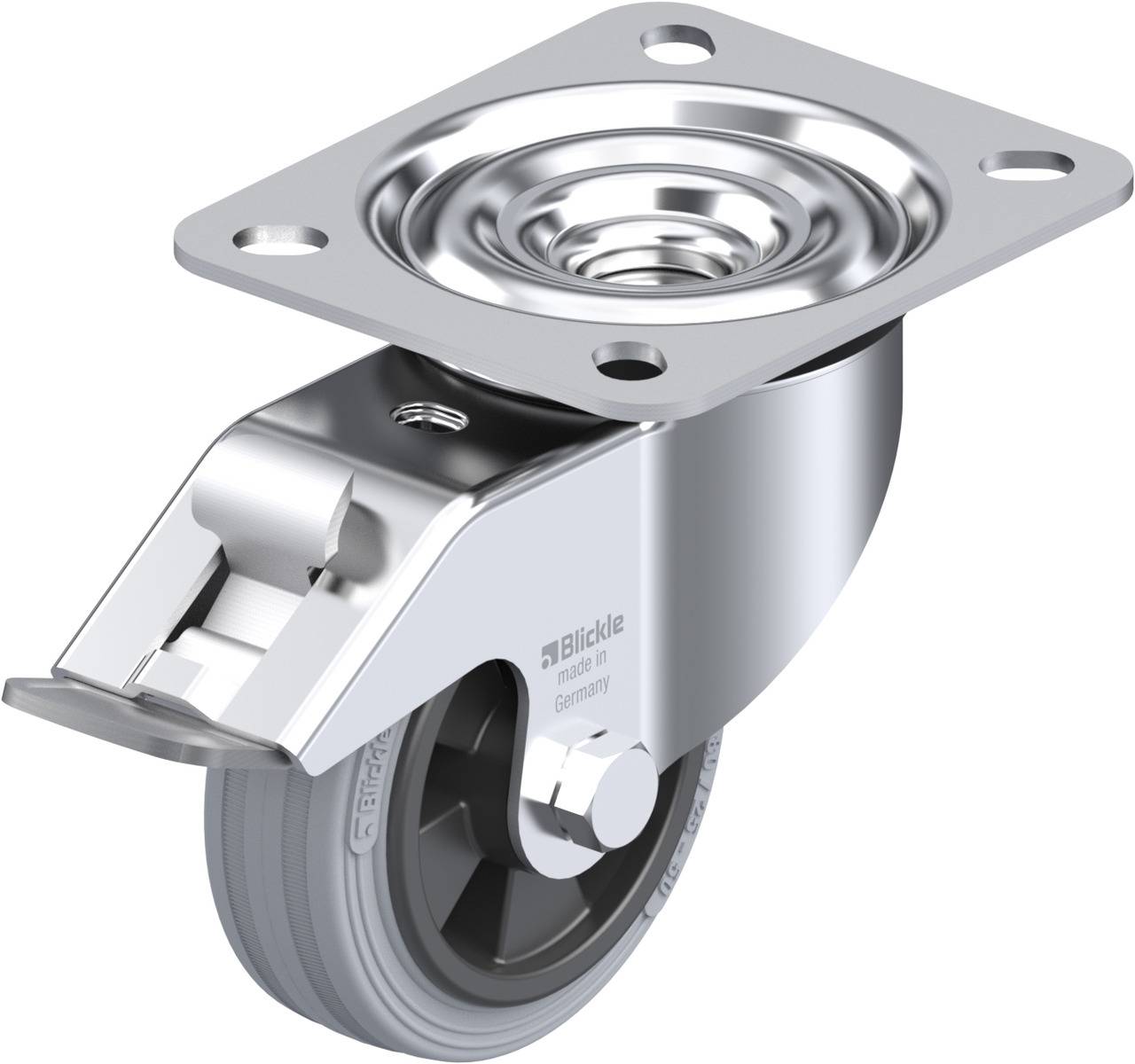 Blickle 560797 LE-VPP 80R-FI-SG Kółko skrętne z hamulcem Średnica koła: 80 mm Maksymalne obciążenie: 50 kg 1 szt. - obrazek 1