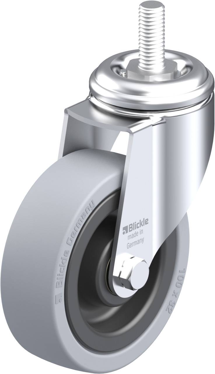 Blickle 304261 LKRA-VPA 101K-GS12 Kółko skrętne Średnica koła: 100 mm Maksymalne obciążenie: 110 kg 1 szt. - obrazek 1