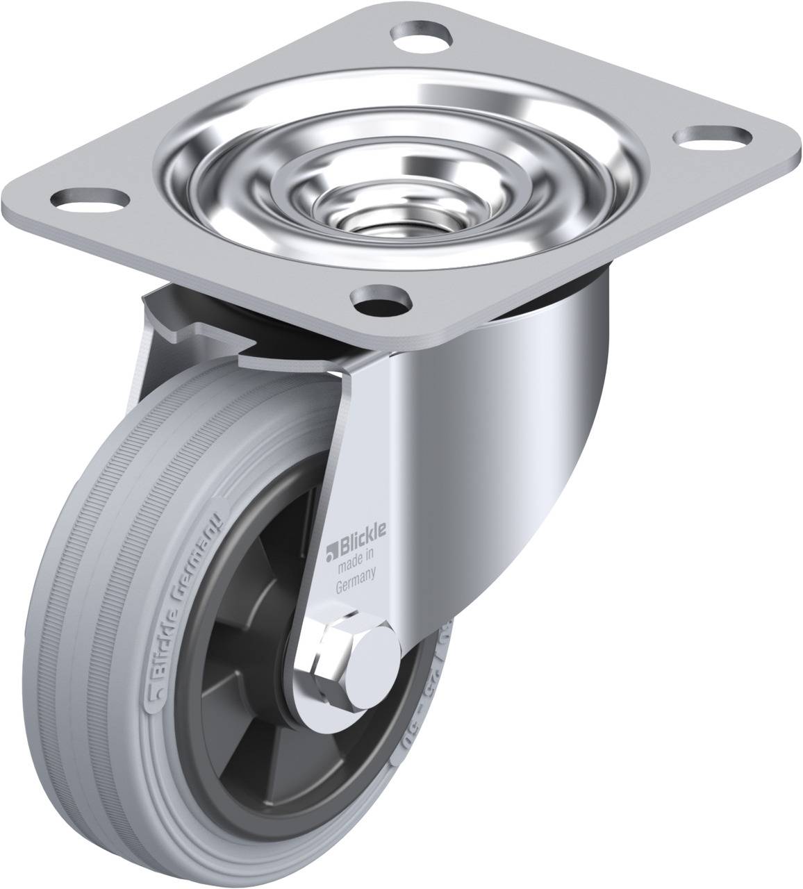 Blickle 339986 LE-VPP 80R-SG Kółko skrętne Średnica koła: 80 mm Maksymalne obciążenie: 50 kg 1 szt. - obrazek 1