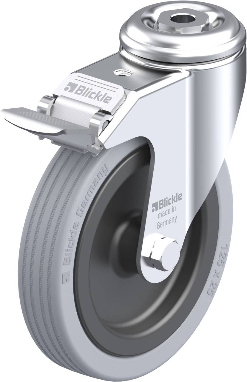 Blickle 576157 LKRA-VPA 125G-11-FI Kółko skrętne z hamulcem Średnica koła: 125 mm Maksymalne obciążenie: 100 kg 1 szt. - obrazek 1