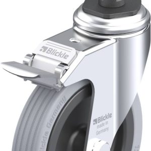 Blickle 848254 LKRA-VPA 125G-11-FI-ER12 Kółko skrętne z hamulcem Średnica koła: 125 mm Maksymalne obciążenie: 100 kg 1 s Blickle 848254 LKRA-VPA 125G-11-FI-ER12 Kółko skrętne z hamulcem Średnica koła: 125 mm Maksymalne obciążenie: 100 kg 1 s
