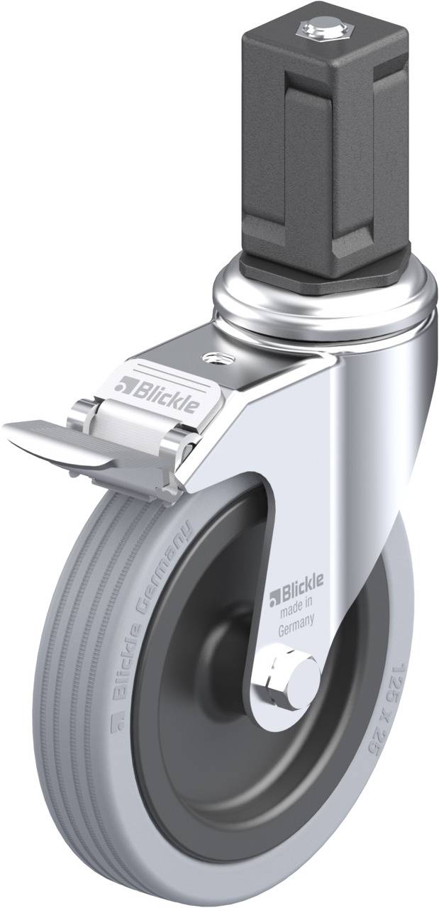 Blickle 848262 LKRA-VPA 125G-11-FI-EV17 Kółko skrętne z hamulcem Średnica koła: 125 mm Maksymalne obciążenie: 100 kg 1 s - obrazek 1