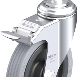 Blickle 280594 LKRA-VPA 125K-11-FI-E11 Kółko skrętne z hamulcem Średnica koła: 125 mm Maksymalne obciążenie: 100 kg 1 sz Blickle 280594 LKRA-VPA 125K-11-FI-E11 Kółko skrętne z hamulcem Średnica koła: 125 mm Maksymalne obciążenie: 100 kg 1 sz