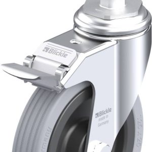 Blickle 291369 LKRA-VPA 125K-11-FI-E12 Kółko skrętne z hamulcem Średnica koła: 125 mm Maksymalne obciążenie: 100 kg 1 sz