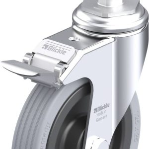 Blickle 296814 LKRA-VPA 125K-11-FI-E15 Kółko skrętne z hamulcem Średnica koła: 125 mm Maksymalne obciążenie: 100 kg 1 sz Blickle 296814 LKRA-VPA 125K-11-FI-E15 Kółko skrętne z hamulcem Średnica koła: 125 mm Maksymalne obciążenie: 100 kg 1 sz