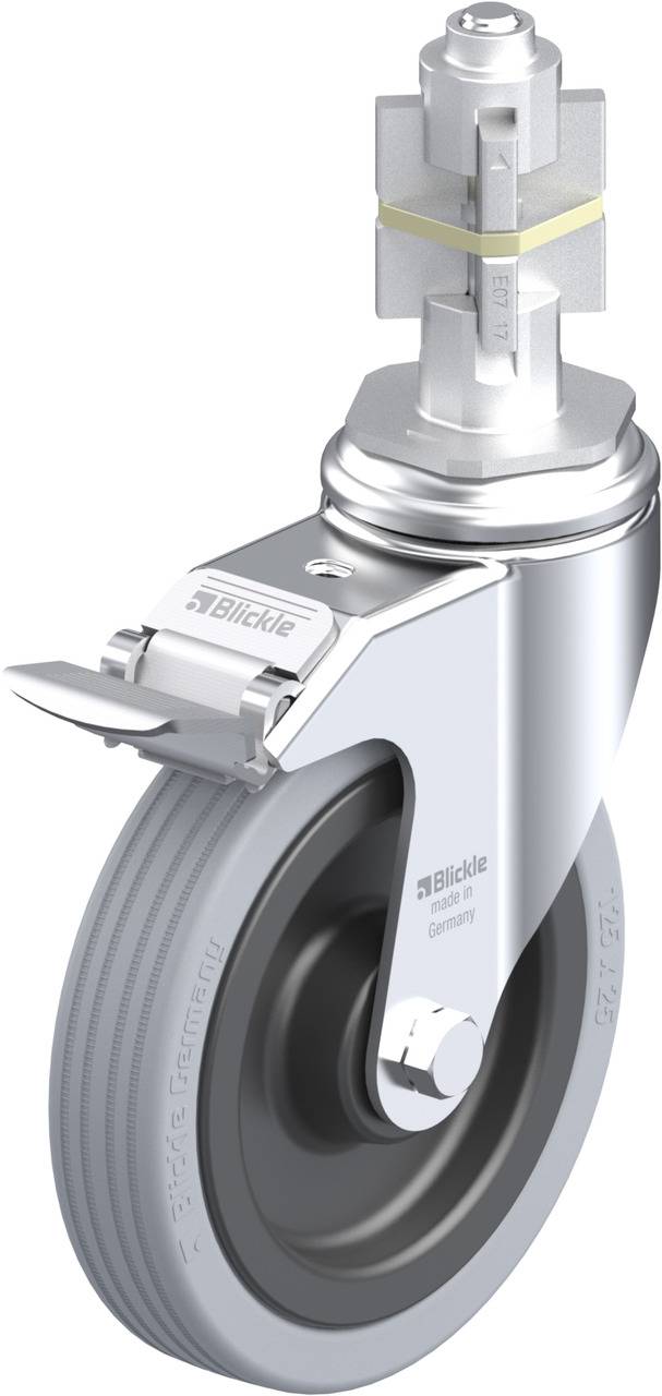 Blickle 616250 LKRA-VPA 125K-11-FI-E17 Kółko skrętne z hamulcem Średnica koła: 125 mm Maksymalne obciążenie: 100 kg 1 sz - obrazek 1