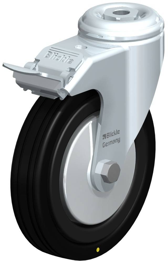 Blickle 358465 LKRA-VPA 125K-11-FI-EL-FA Kółko skrętne z hamulcem Średnica koła: 125 mm Maksymalne obciążenie: 75 kg 1 s - obrazek 1