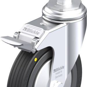 Blickle 627166 LKRA-VPA 125K-11-FI-EL-FA-E14 Kółko skrętne z hamulcem Średnica koła: 125 mm Maksymalne obciążenie: 75 kg Blickle 627166 LKRA-VPA 125K-11-FI-EL-FA-E14 Kółko skrętne z hamulcem Średnica koła: 125 mm Maksymalne obciążenie: 75 kg