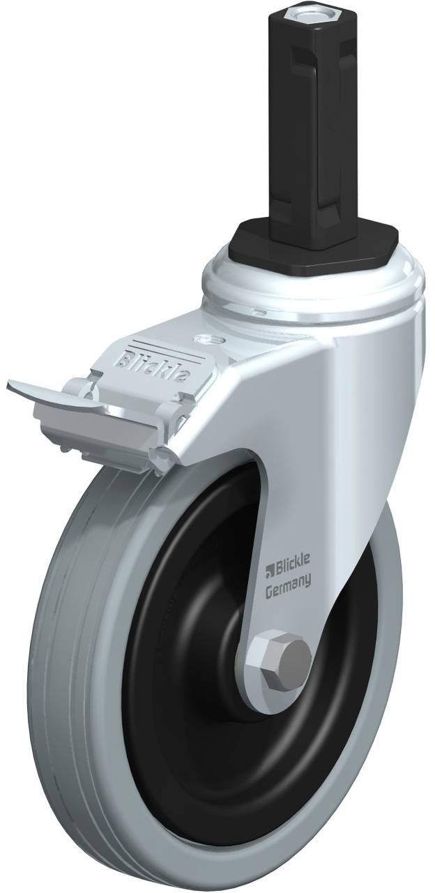 Blickle 848294 LKRA-VPA 125K-11-FI-EV12 Kółko skrętne z hamulcem Średnica koła: 125 mm Maksymalne obciążenie: 100 kg 1 s - obrazek 1