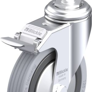 Blickle 520510 LKRA-VPA 125K-11-FI-FA-E11 Kółko skrętne z hamulcem Średnica koła: 125 mm Maksymalne obciążenie: 100 kg 1