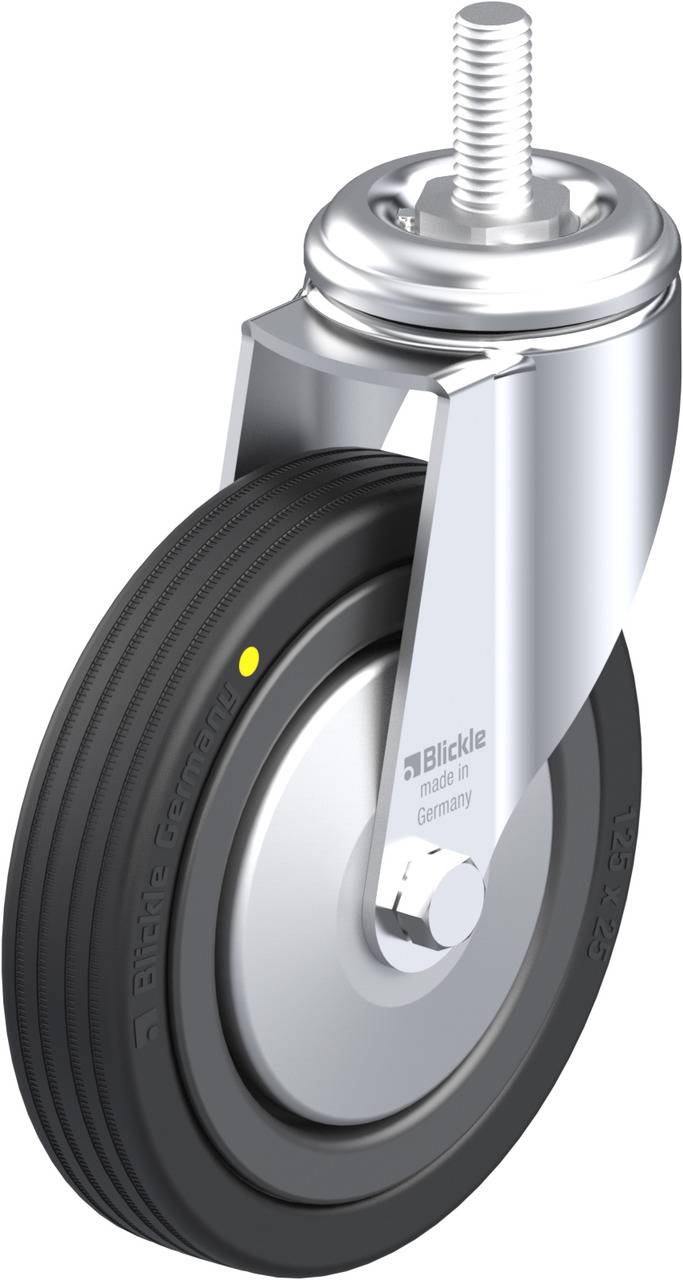 Blickle 586354 LKRA-VPA 125K-EL-FA-GS12 Kółko skrętne Średnica koła: 125 mm Maksymalne obciążenie: 75 kg 1 szt. - obrazek 1