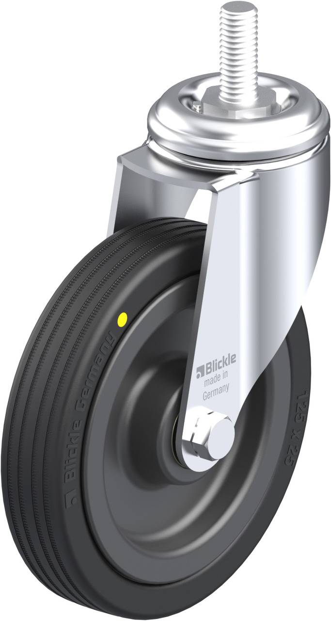 Blickle 750820 LKRA-VPA 125K-EL-GS12 Kółko skrętne Średnica koła: 125 mm Maksymalne obciążenie: 75 kg 1 szt. - obrazek 1