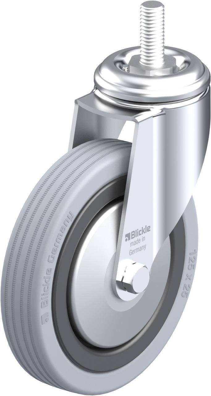 Blickle 340588 LKRA-VPA 125K-FA-GS12 Kółko skrętne Średnica koła: 125 mm Maksymalne obciążenie: 100 kg 1 szt. - obrazek 1