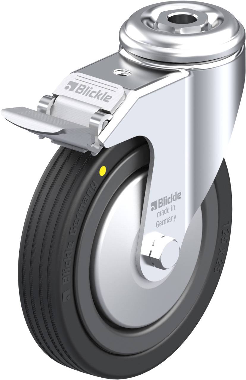 Blickle 223784 LKRA-VPA 125K-FI-EL-FA Kółko skrętne z hamulcem Średnica koła: 125 mm Maksymalne obciążenie: 75 kg 1 szt. - obrazek 1