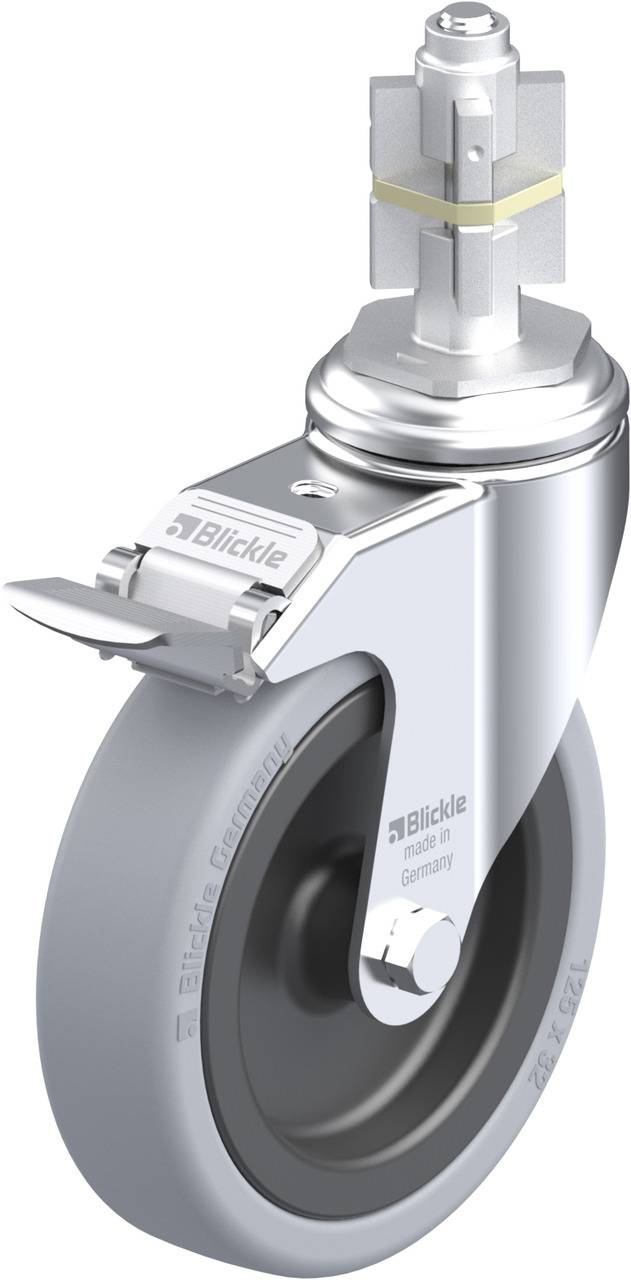 Blickle 225524 LKRA-VPA 126G-11-FI-E15 Kółko skrętne z hamulcem Średnica koła: 125 mm Maksymalne obciążenie: 120 kg 1 sz - obrazek 1