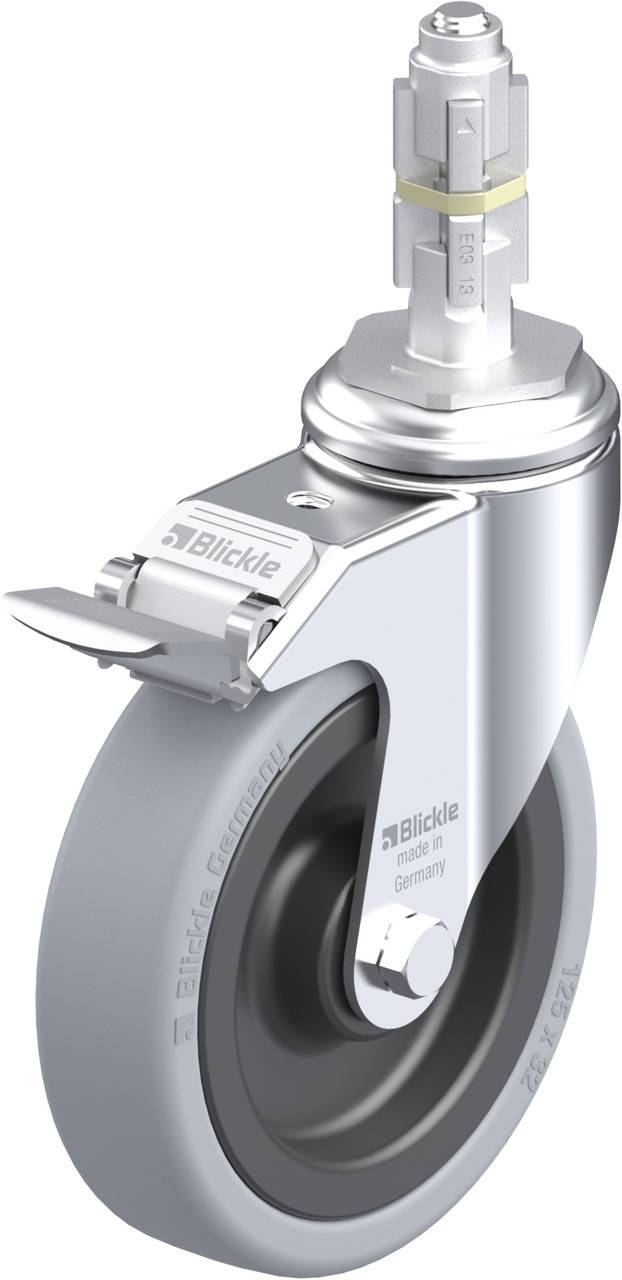 Blickle 225904 LKRA-VPA 126K-11-FI-E13 Kółko skrętne z hamulcem Średnica koła: 125 mm Maksymalne obciążenie: 120 kg 1 sz - obrazek 1