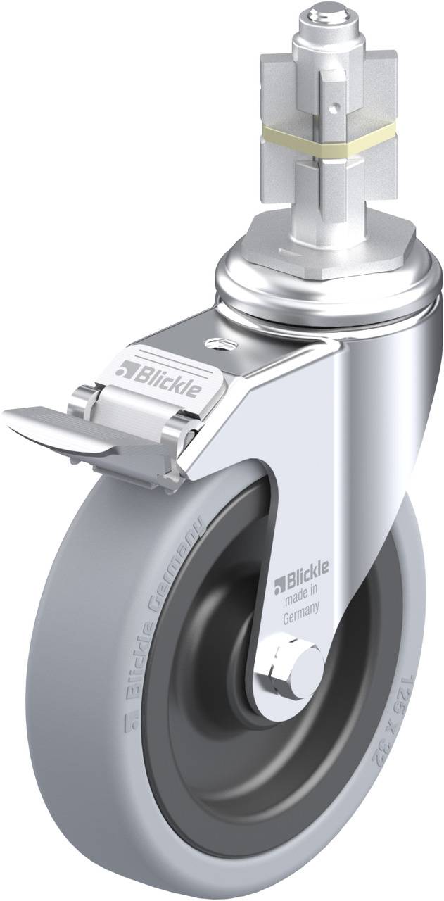 Blickle 284034 LKRA-VPA 126K-11-FI-E15 Kółko skrętne z hamulcem Średnica koła: 125 mm Maksymalne obciążenie: 120 kg 1 sz - obrazek 1