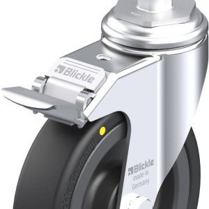 Blickle 641027 LKRA-VPA 126K-11-FI-EL-E14 Kółko skrętne z hamulcem Średnica koła: 125 mm Maksymalne obciążenie: 95 kg 1 Blickle 641027 LKRA-VPA 126K-11-FI-EL-E14 Kółko skrętne z hamulcem Średnica koła: 125 mm Maksymalne obciążenie: 95 kg 1