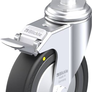 Blickle 428664 LKRA-VPA 126K-11-FI-EL-FA-E12 Kółko skrętne z hamulcem Średnica koła: 125 mm Maksymalne obciążenie: 95 kg