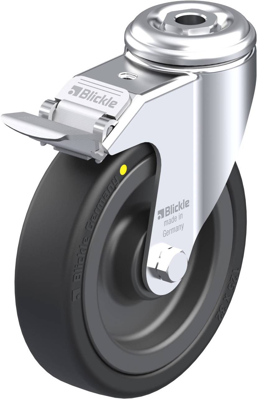 Blickle 335885 LKRA-VPA 126K-FI-EL Kółko skrętne z hamulcem Średnica koła: 125 mm Maksymalne obciążenie: 95 kg 1 szt. - obrazek 1