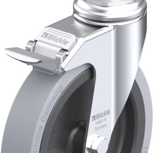 Blickle 326702 LKRA-VPA 150G-11-FI-E15 Kółko skrętne z hamulcem Średnica koła: 150 mm Maksymalne obciążenie: 110 kg 1 sz Blickle 326702 LKRA-VPA 150G-11-FI-E15 Kółko skrętne z hamulcem Średnica koła: 150 mm Maksymalne obciążenie: 110 kg 1 sz