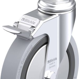 Blickle 345017 LKRA-VPA 150G-11-FI-FA-E13 Kółko skrętne z hamulcem Średnica koła: 150 mm Maksymalne obciążenie: 110 kg 1 Blickle 345017 LKRA-VPA 150G-11-FI-FA-E13 Kółko skrętne z hamulcem Średnica koła: 150 mm Maksymalne obciążenie: 110 kg 1