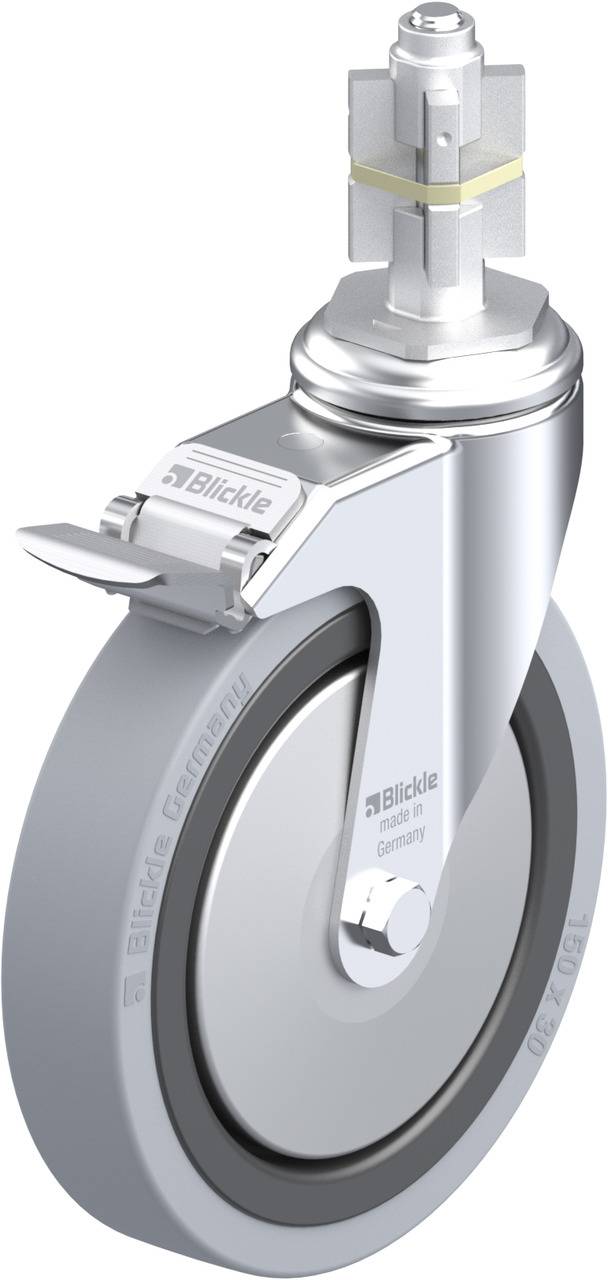 Blickle 750853 LKRA-VPA 150G-11-FI-FA-E15 Kółko skrętne z hamulcem Średnica koła: 150 mm Maksymalne obciążenie: 110 kg 1 - obrazek 1
