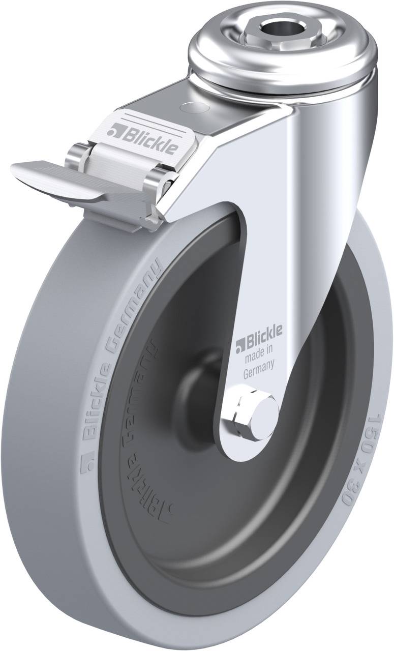Blickle 284141 LKRA-VPA 150G-FI Kółko skrętne z hamulcem Średnica koła: 150 mm Maksymalne obciążenie: 110 kg 1 szt. - obrazek 1