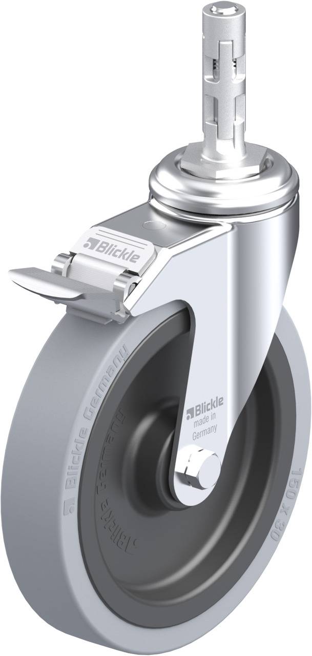 Blickle 535542 LKRA-VPA 150K-11-FI-E11 Kółko skrętne z hamulcem Średnica koła: 150 mm Maksymalne obciążenie: 110 kg 1 sz - obrazek 1