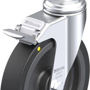 Blickle 524223 LKRA-VPA 150K-11-FI-EL-E14 Kółko skrętne z hamulcem Średnica koła: 150 mm Maksymalne obciążenie: 100 kg 1 Blickle 524223 LKRA-VPA 150K-11-FI-EL-E14 Kółko skrętne z hamulcem Średnica koła: 150 mm Maksymalne obciążenie: 100 kg 1